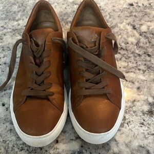 Aquatalia Brown Leather Men's Sneakers